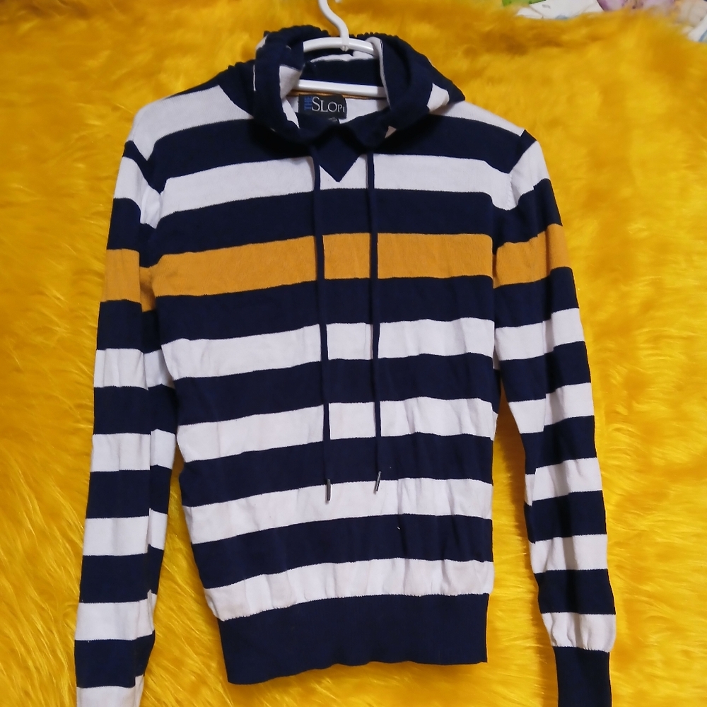 Men's Yellow and blue Hoodiesize S